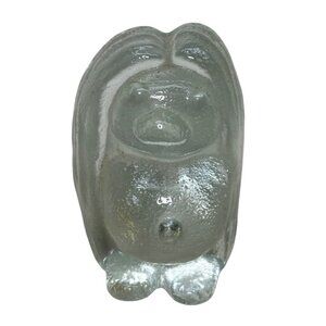 Vintage Bergdala Troll Peter Johansson Swedish Art Glass MCM  Paperweight